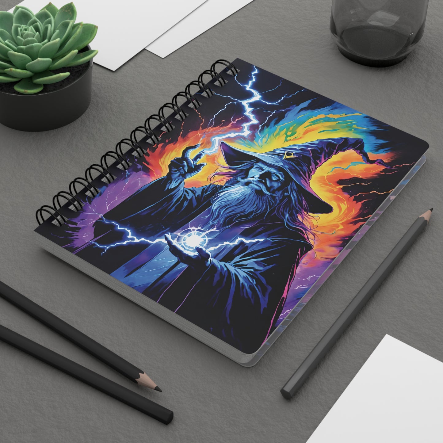 Wizard's Lightning Journal (Spiral Bound Journal)