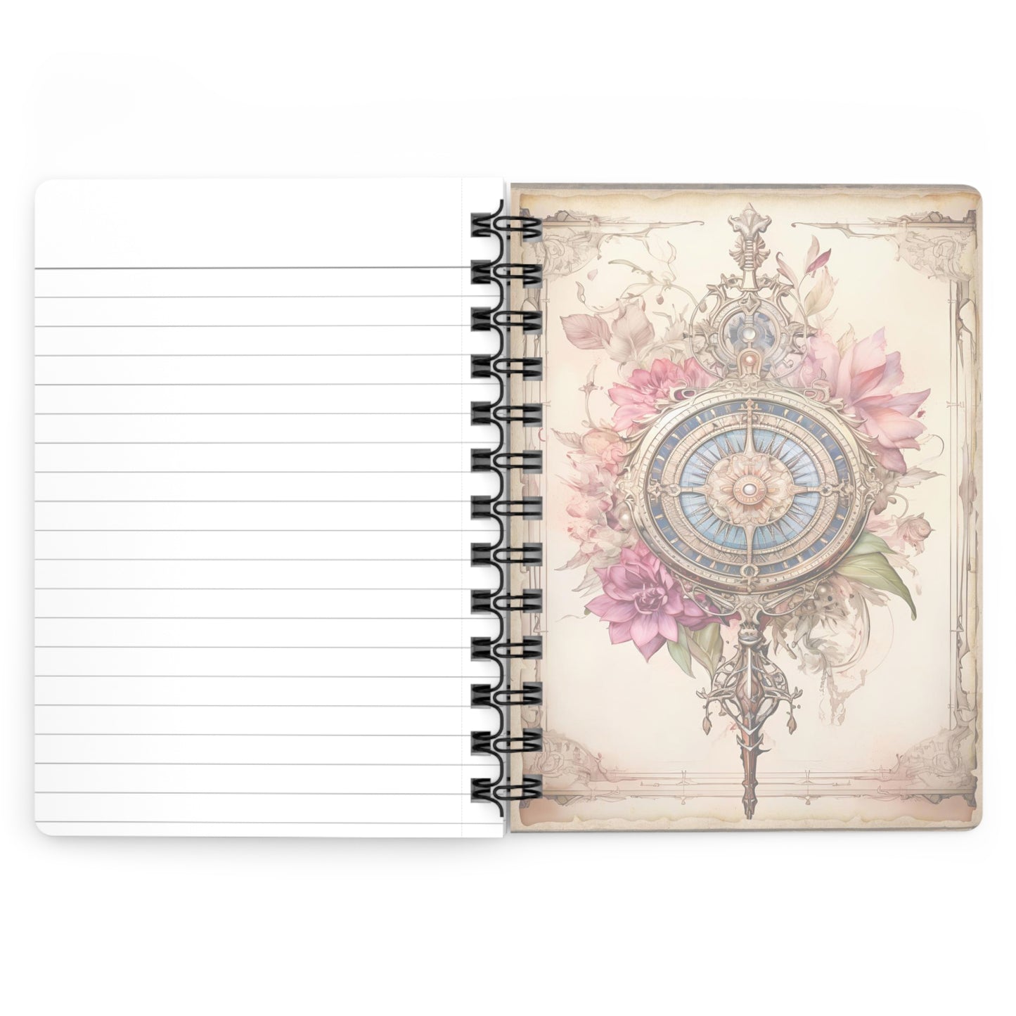 Capricorn - Floral Collection (Spiral Bound Journal)
