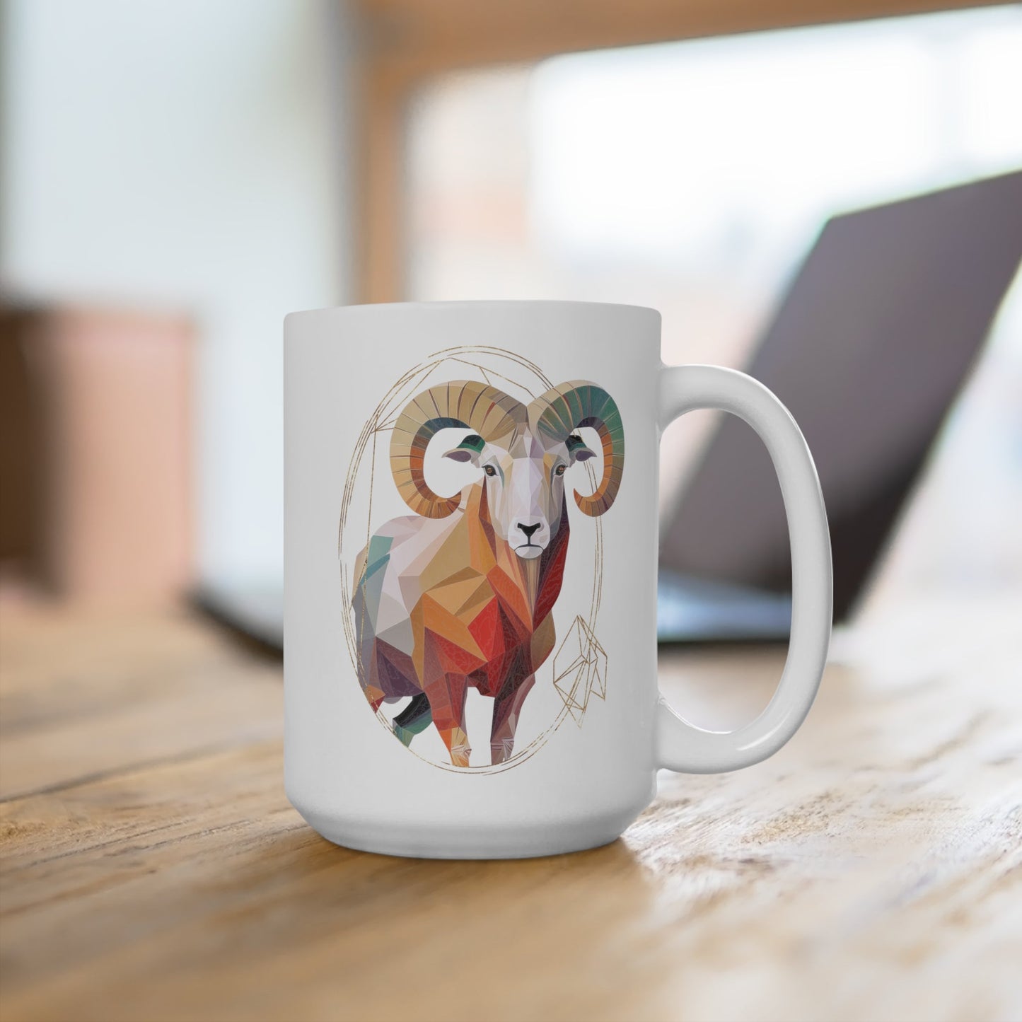 CrazyYetiClothing, CYC, Aries (Ceramic Mug 15oz), Mug