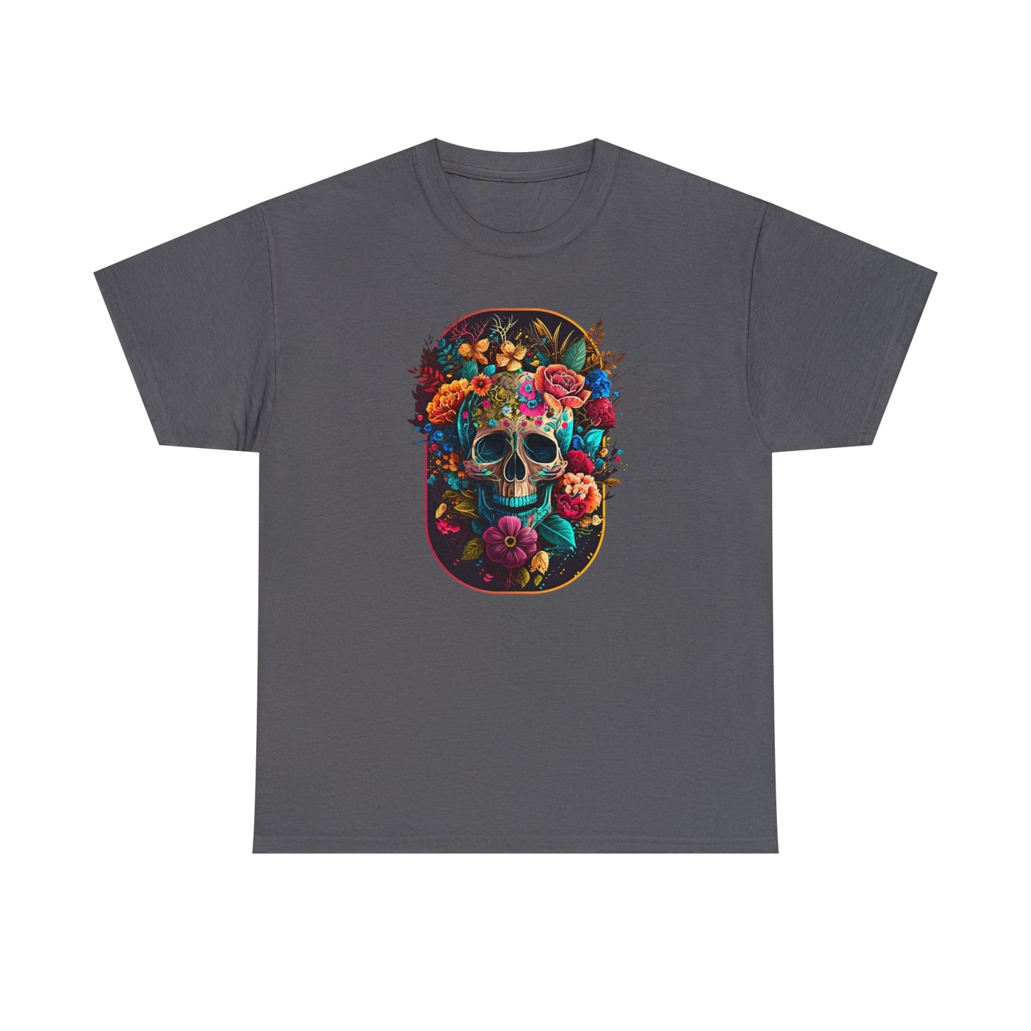 CrazyYetiClothing, CYC, Floral Skull (Unisex Tee), T-Shirt
