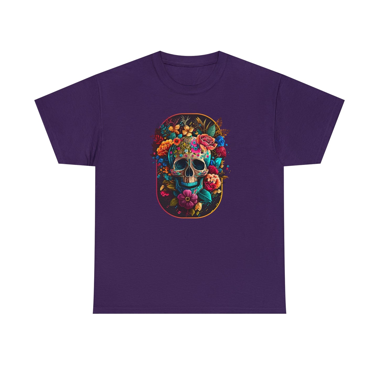 CrazyYetiClothing, CYC, Floral Skull (Unisex Tee), T-Shirt