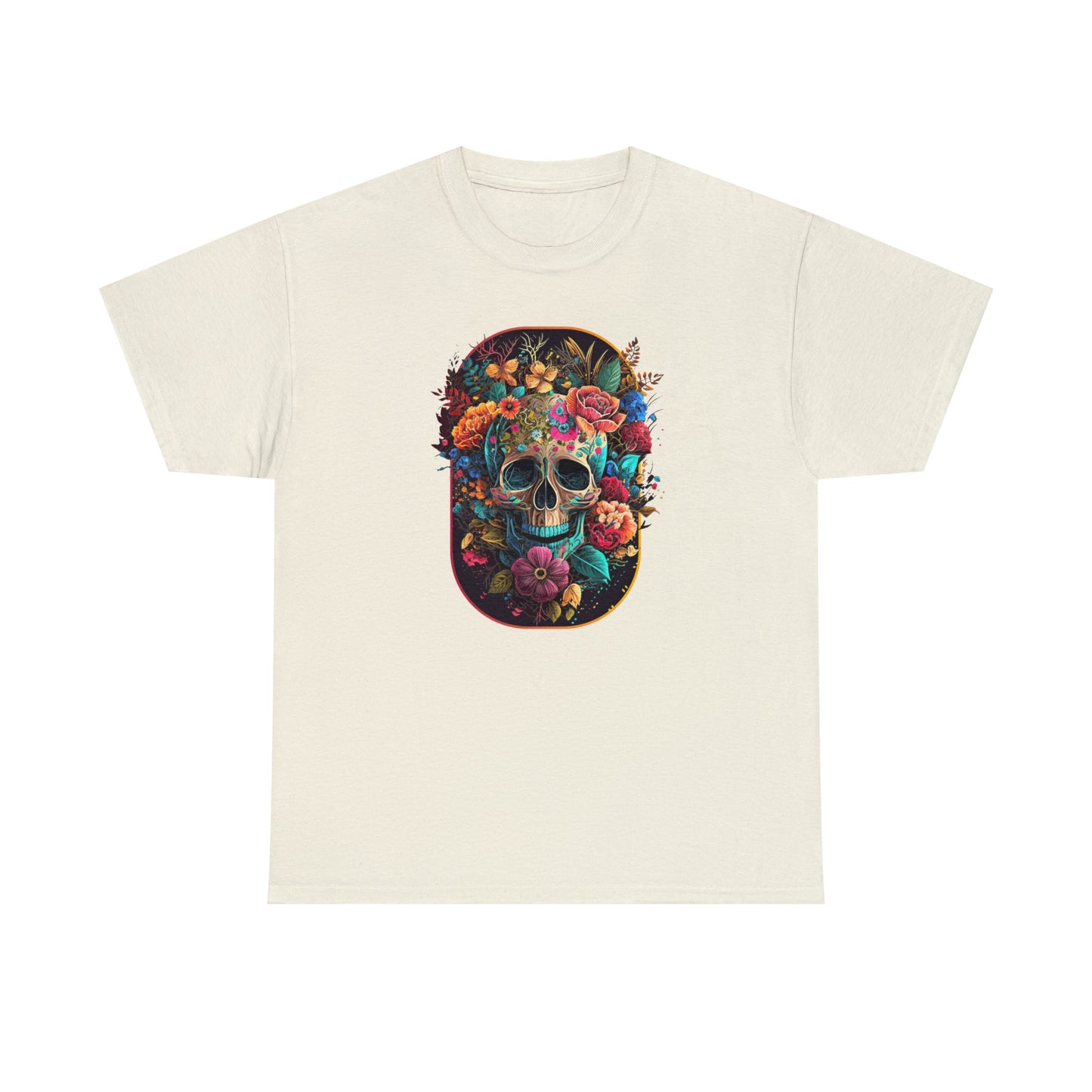 CrazyYetiClothing, CYC, Floral Skull (Unisex Tee), T-Shirt