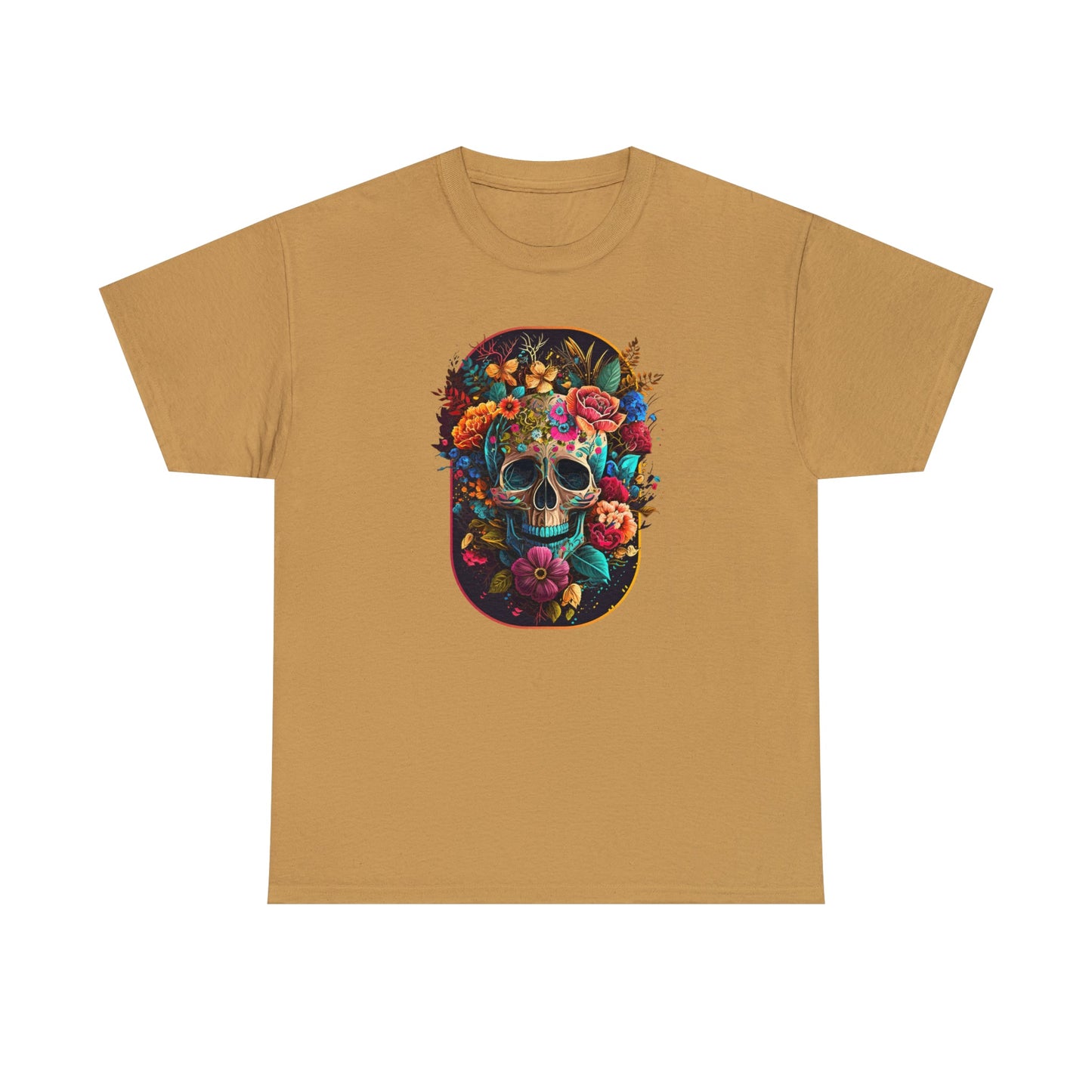 CrazyYetiClothing, CYC, Floral Skull (Unisex Tee), T-Shirt