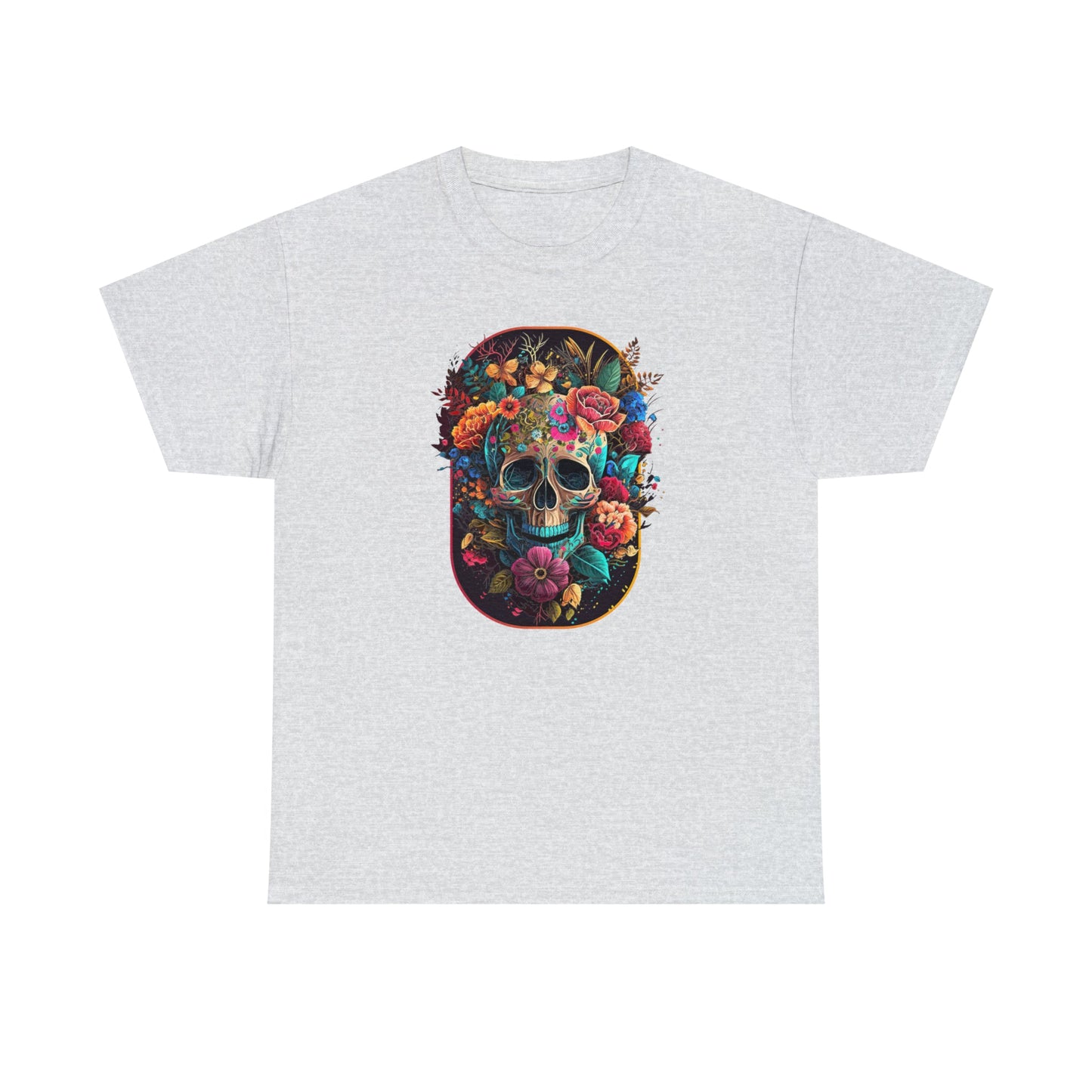 CrazyYetiClothing, CYC, Floral Skull (Unisex Tee), T-Shirt