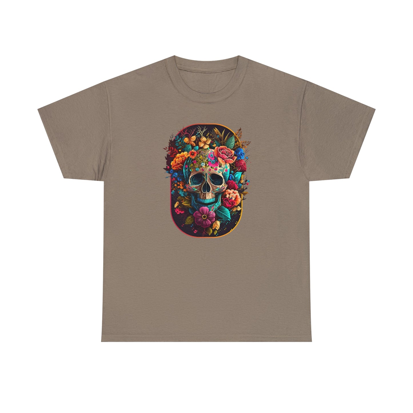 CrazyYetiClothing, CYC, Floral Skull (Unisex Tee), T-Shirt