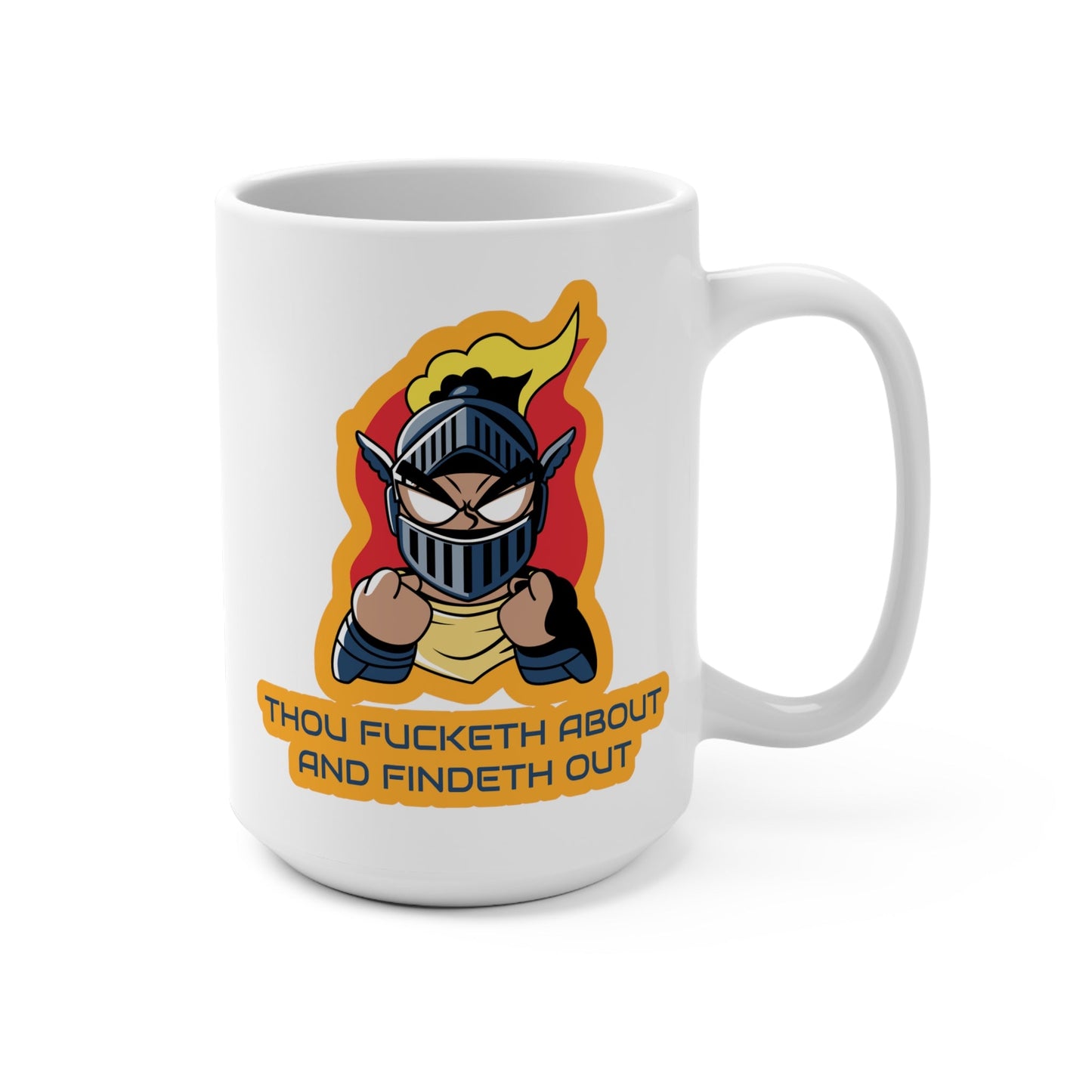 CrazyYetiClothing, CYC, Fucketh About (Ceramic Mug 15oz), Mug