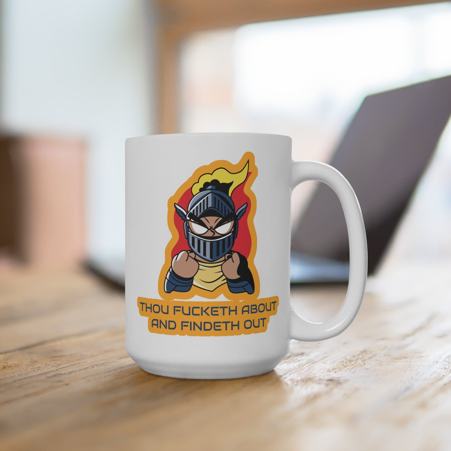 CrazyYetiClothing, CYC, Fucketh About (Ceramic Mug 15oz), Mug