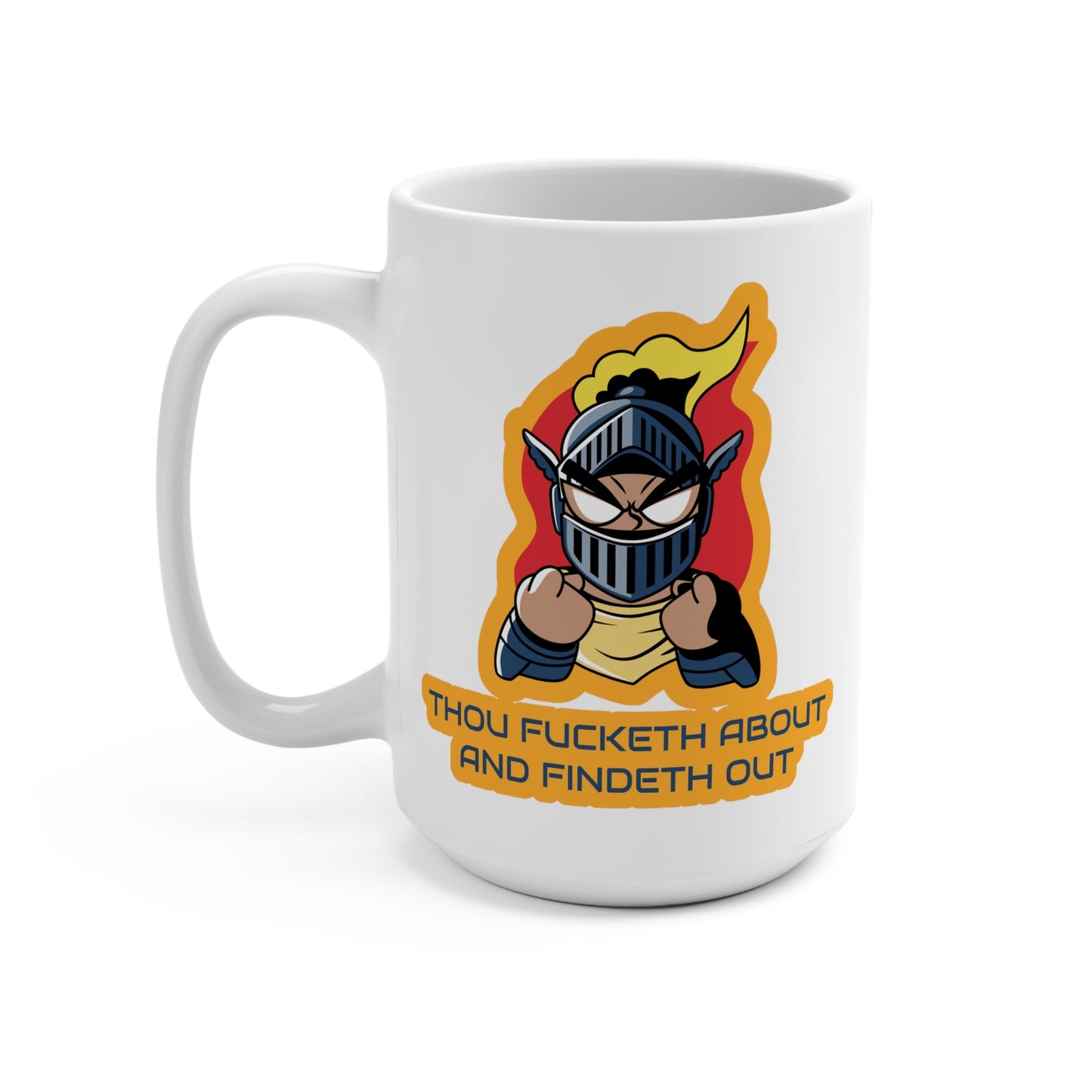 CrazyYetiClothing, CYC, Fucketh About (Ceramic Mug 15oz), Mug