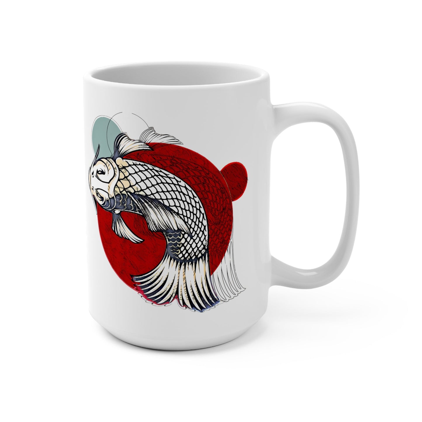 CrazyYetiClothing, CYC, Koi (Mug 15oz), Mug