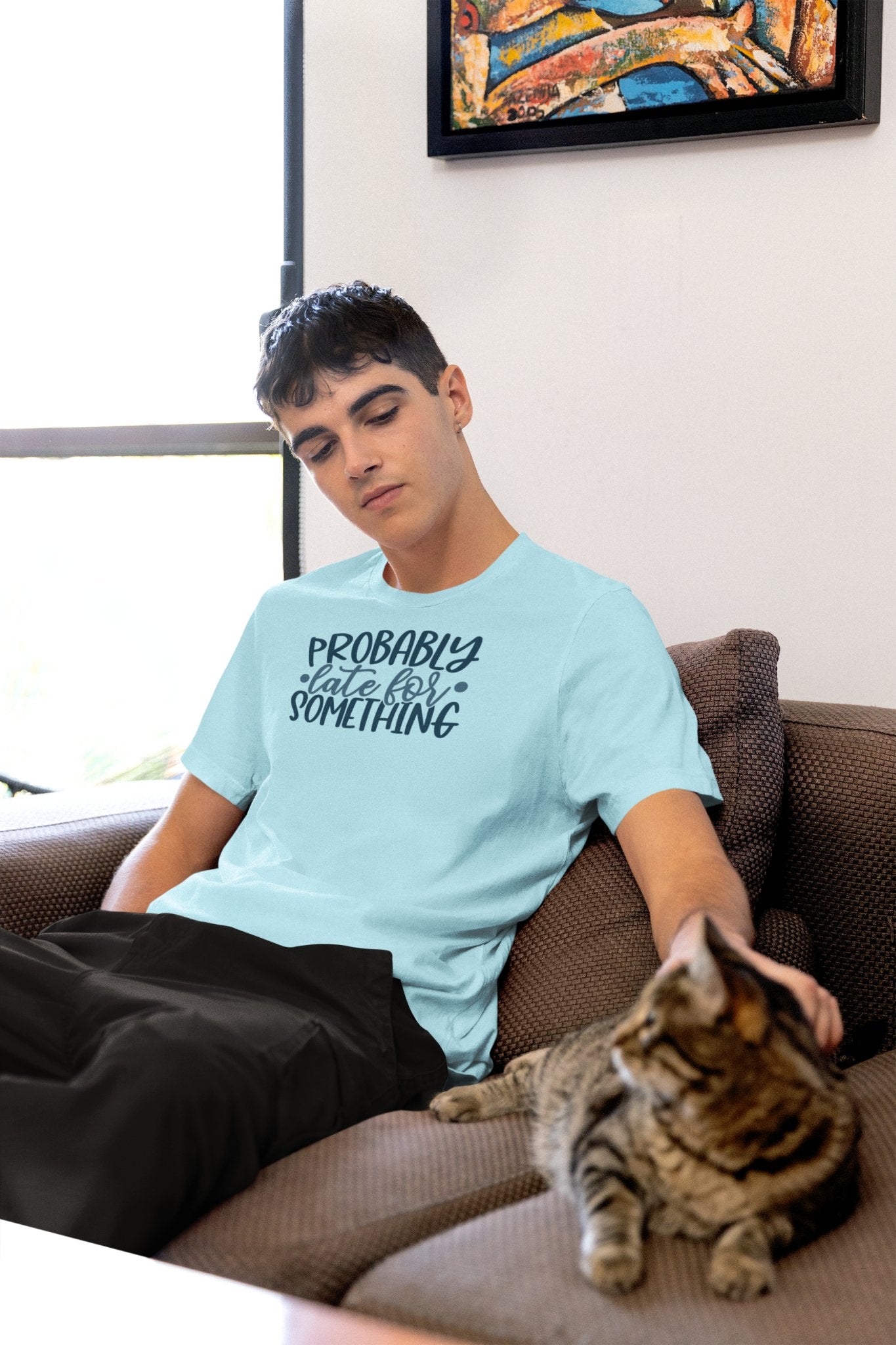 CrazyYetiClothing, CYC, Probably Late (Unisex Tee), T-Shirt