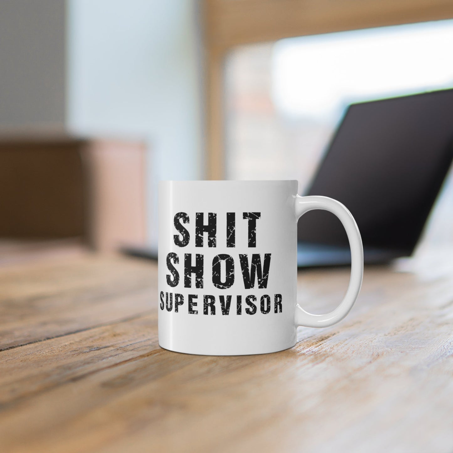 CrazyYetiClothing, CYC, Shit Show Supervisor (Ceramic Mug 11oz), Mug