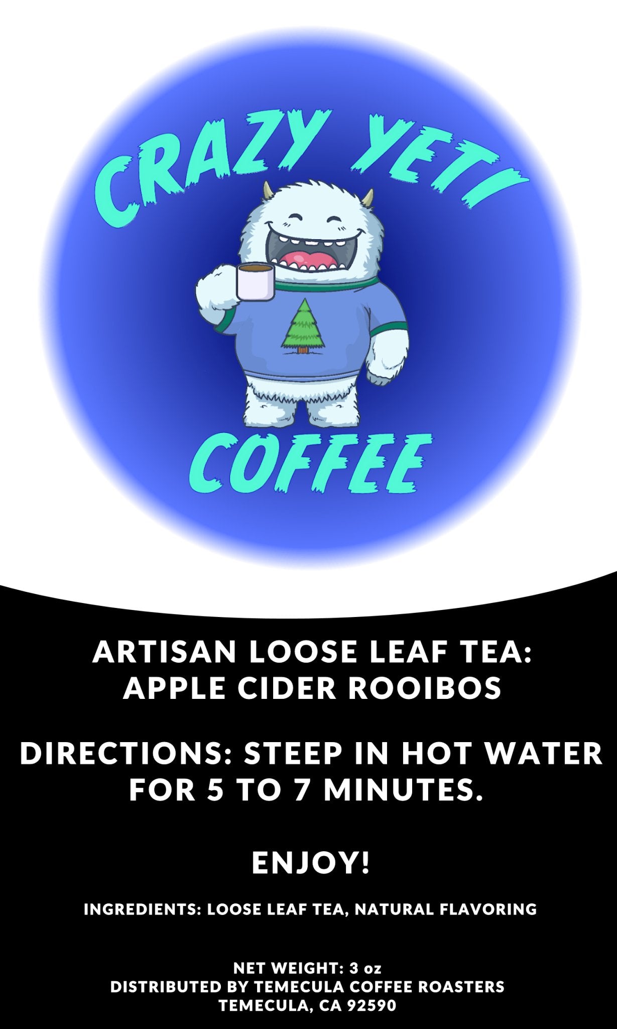 CrazyYetiClothing, CYC, Tea - Apple Cider Rooibos,