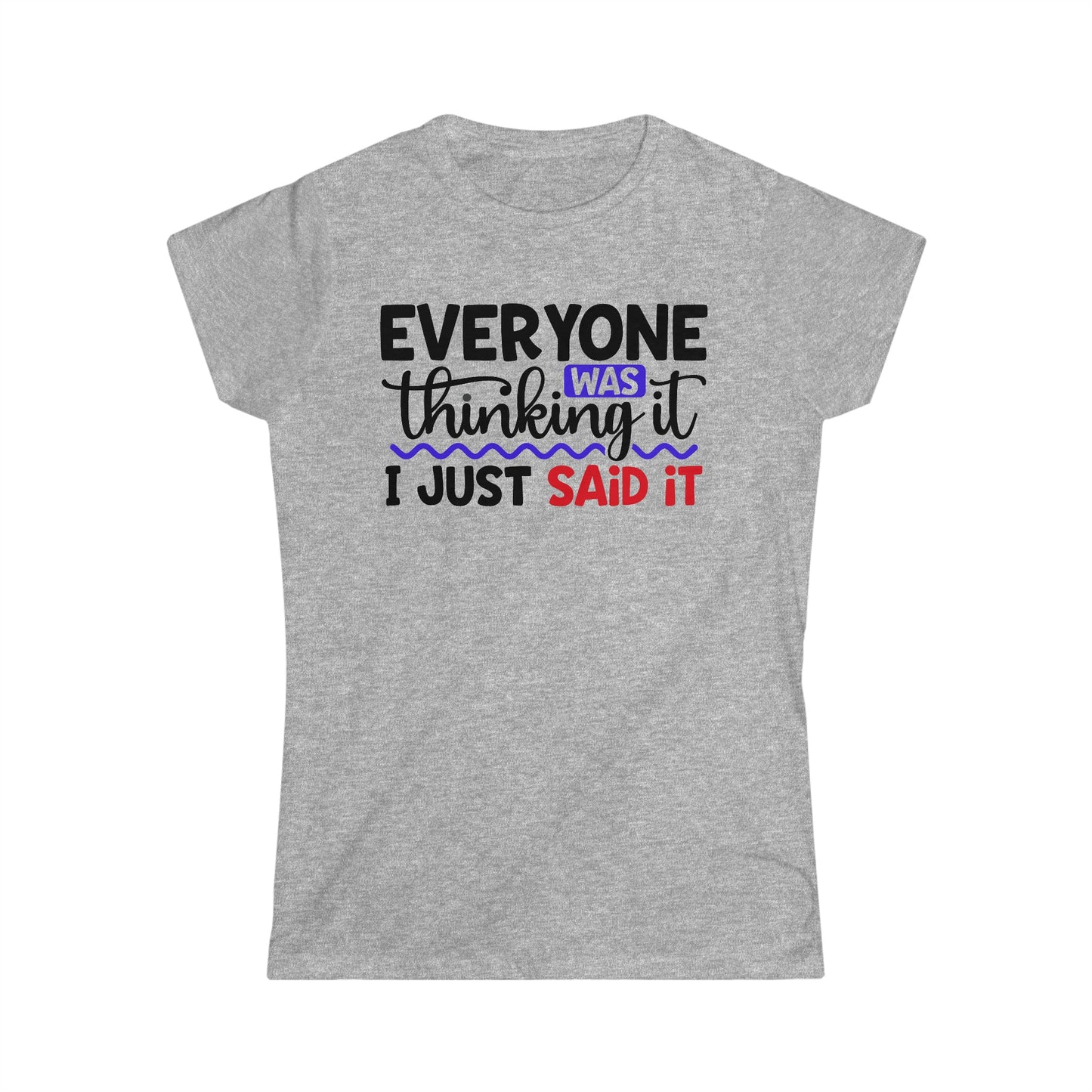 CrazyYetiClothing, CYC, Thinking It (Women's Softstyle Tee), T-Shirt
