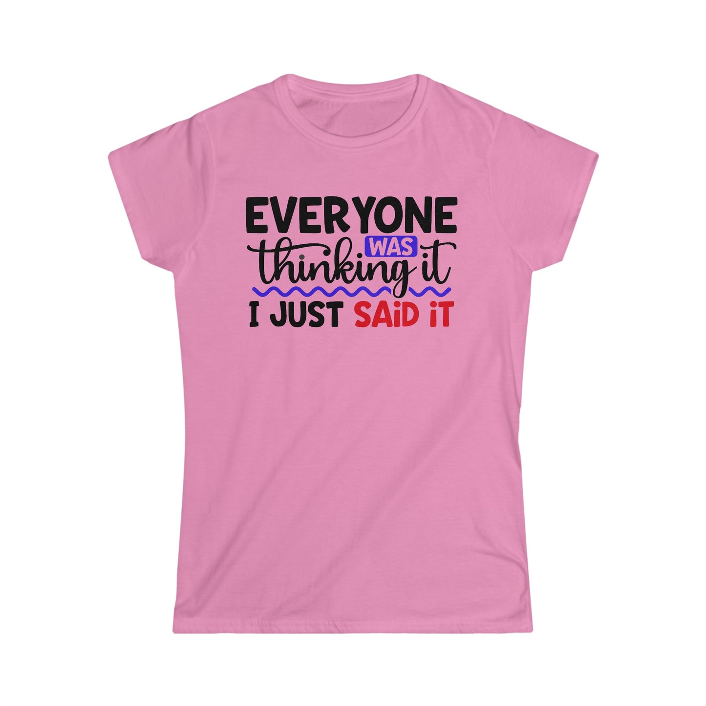 CrazyYetiClothing, CYC, Thinking It (Women's Softstyle Tee), T-Shirt