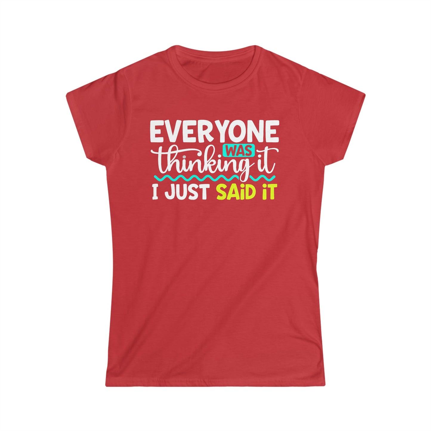 CrazyYetiClothing, CYC, Thinking It (Women's Softstyle Tee), T-Shirt