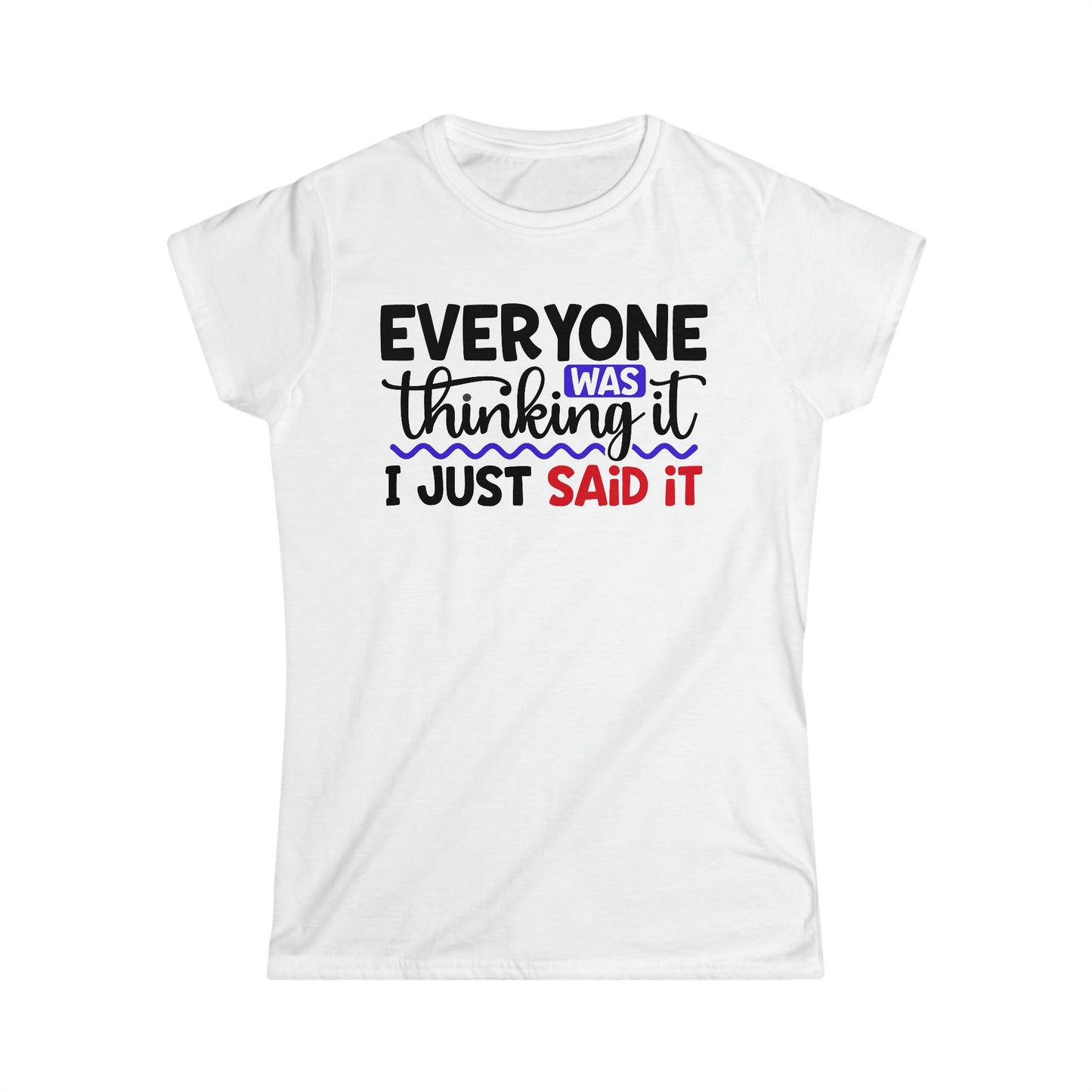 CrazyYetiClothing, CYC, Thinking It (Women's Softstyle Tee), T-Shirt