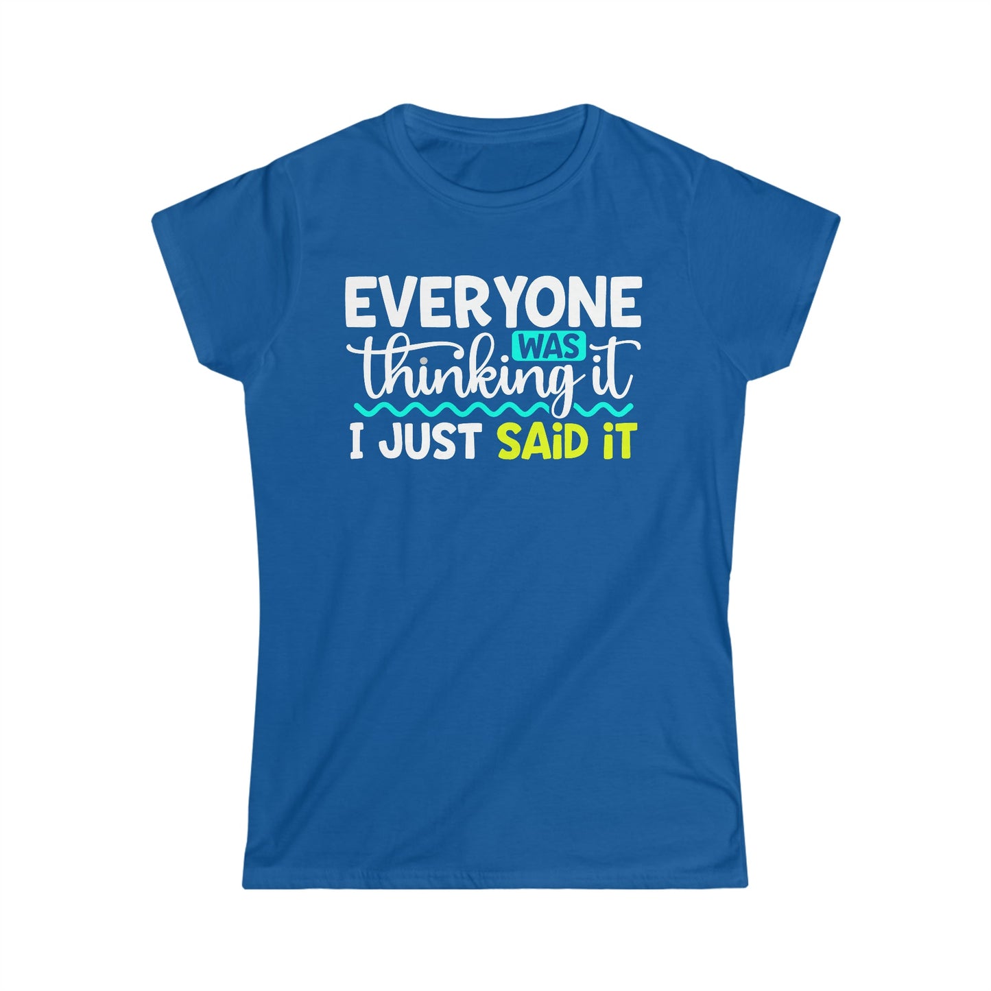 CrazyYetiClothing, CYC, Thinking It (Women's Softstyle Tee), T-Shirt