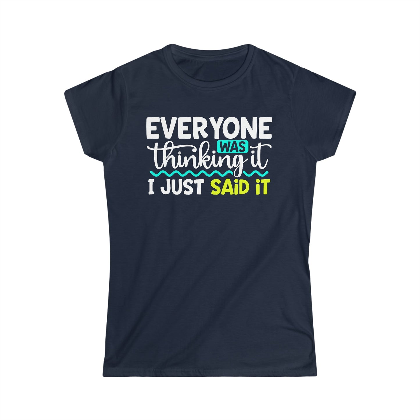 CrazyYetiClothing, CYC, Thinking It (Women's Softstyle Tee), T-Shirt