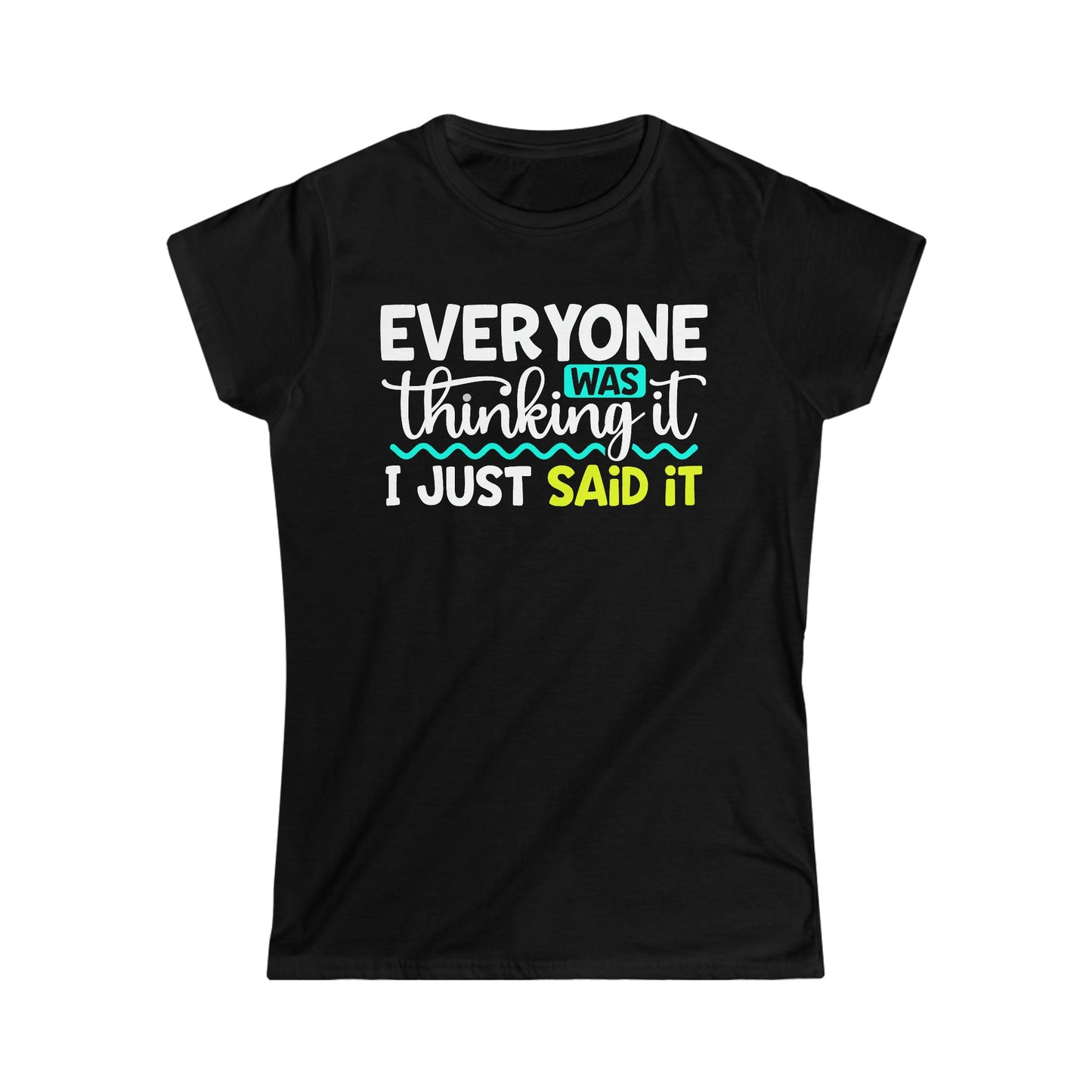 CrazyYetiClothing, CYC, Thinking It (Women's Softstyle Tee), T-Shirt