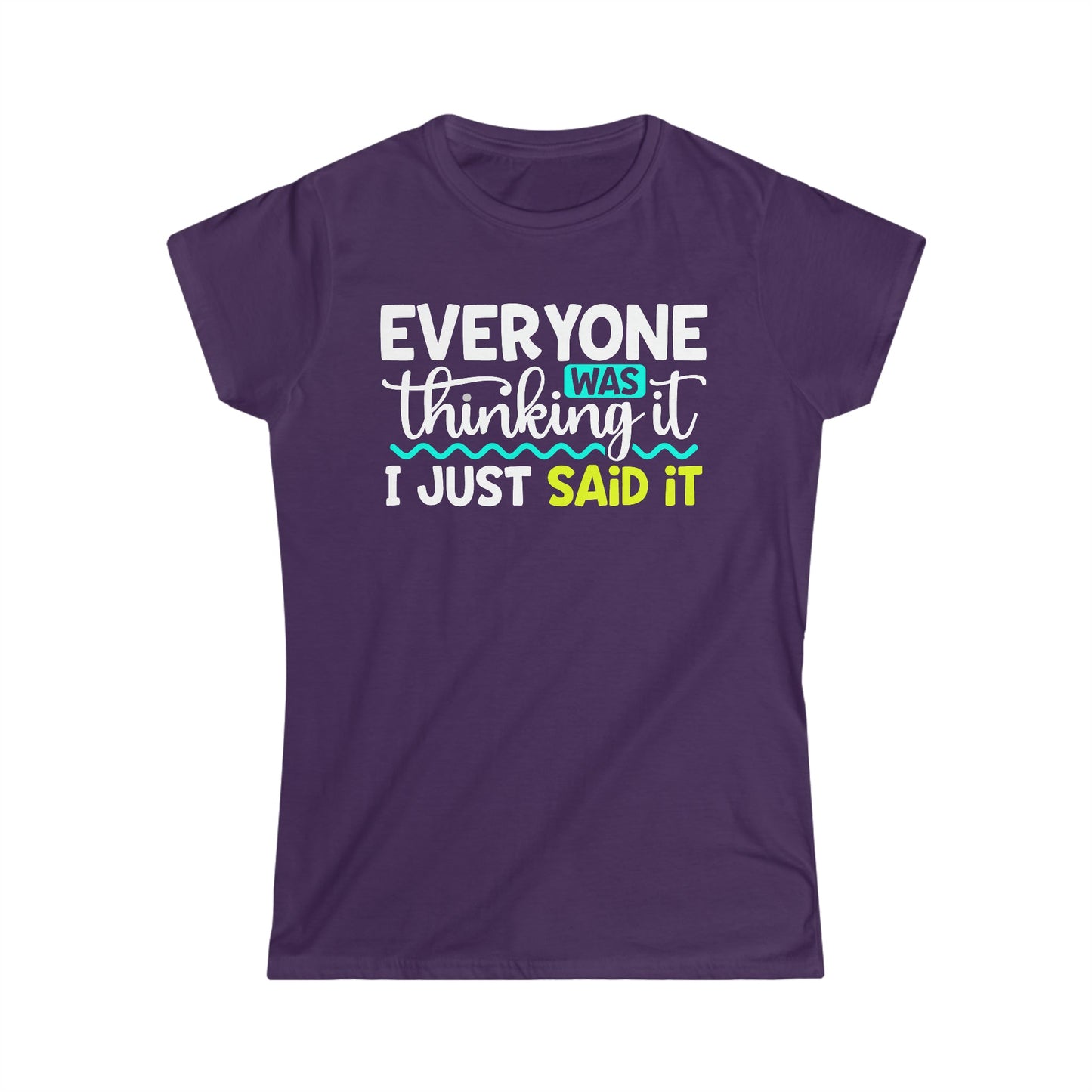 CrazyYetiClothing, CYC, Thinking It (Women's Softstyle Tee), T-Shirt
