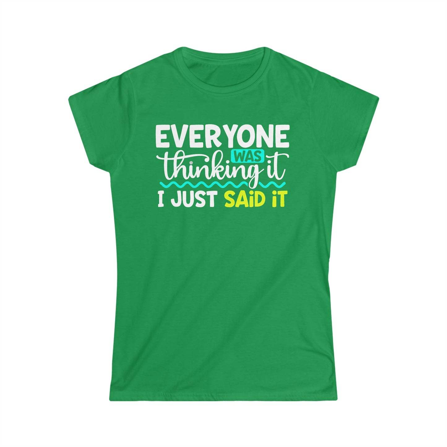 CrazyYetiClothing, CYC, Thinking It (Women's Softstyle Tee), T-Shirt