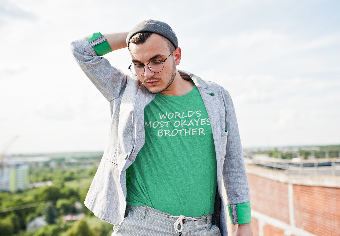 CrazyYetiClothing, CYC, World's Most Okayest Brother (Unisex Tee), T-Shirt