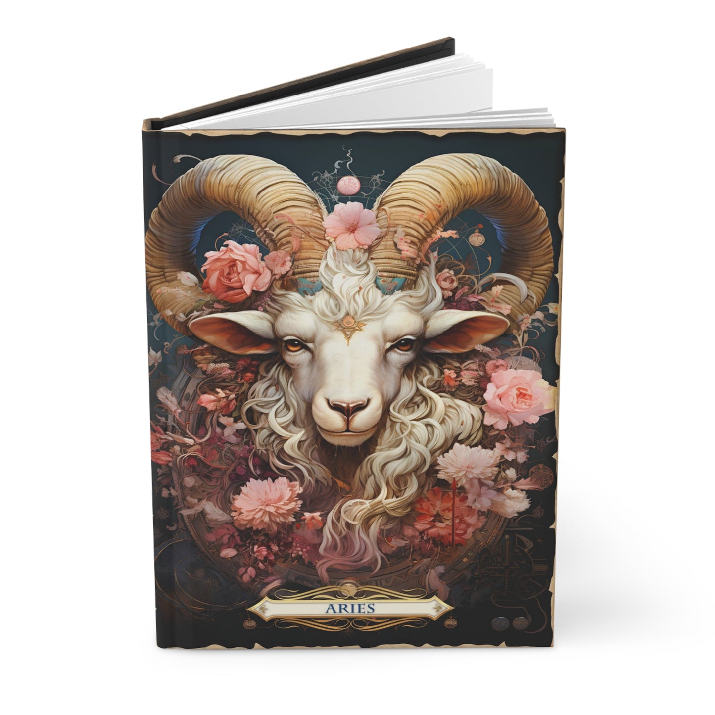 Aries - Floral Collection (Hardcover Journal Matte)