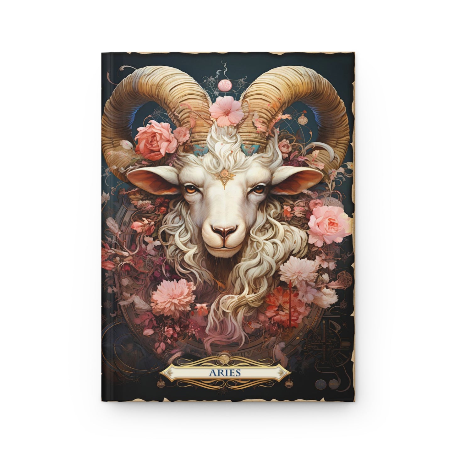 Aries - Floral Collection (Hardcover Journal Matte)