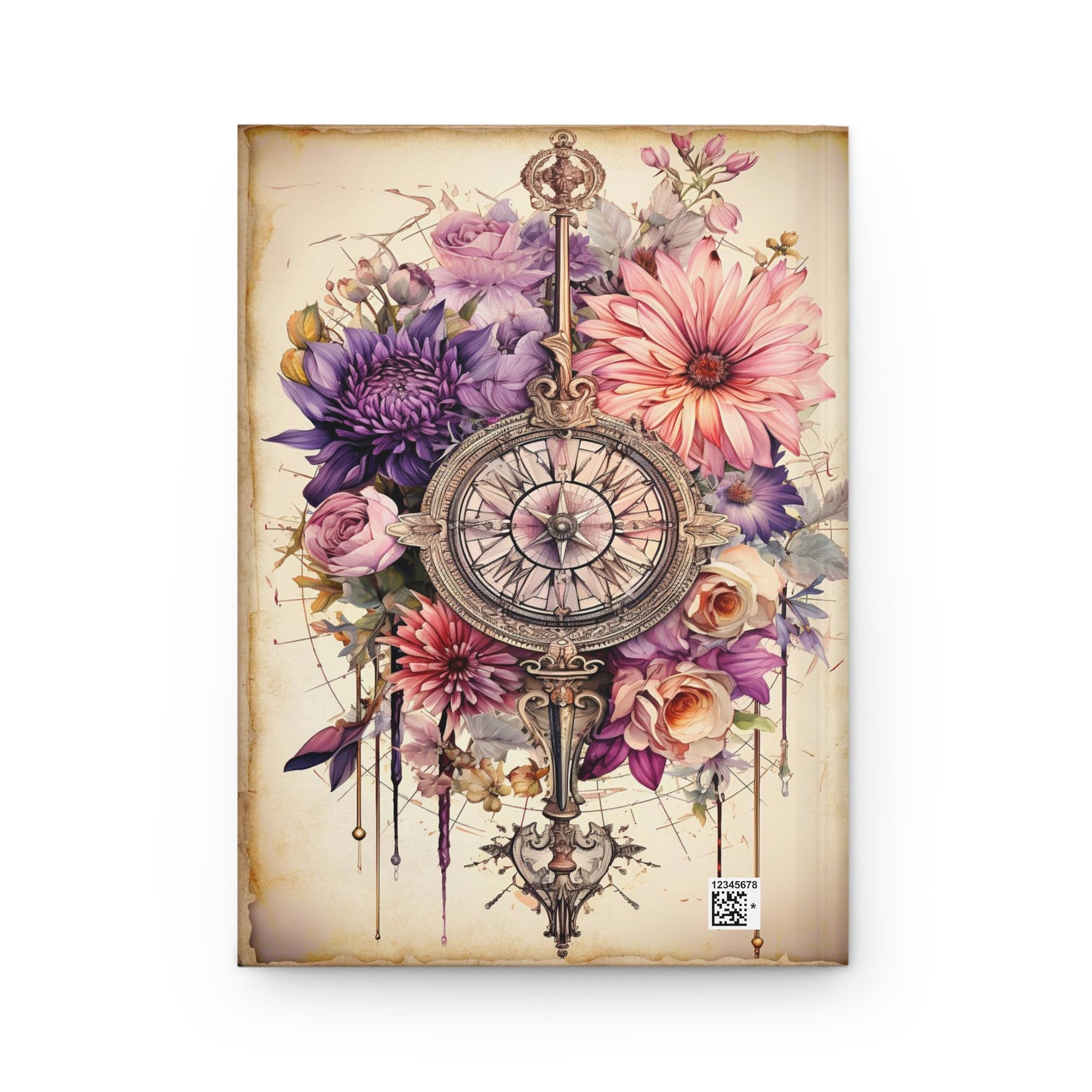 Libra - Floral Collection (Hardcover Journal Matte)
