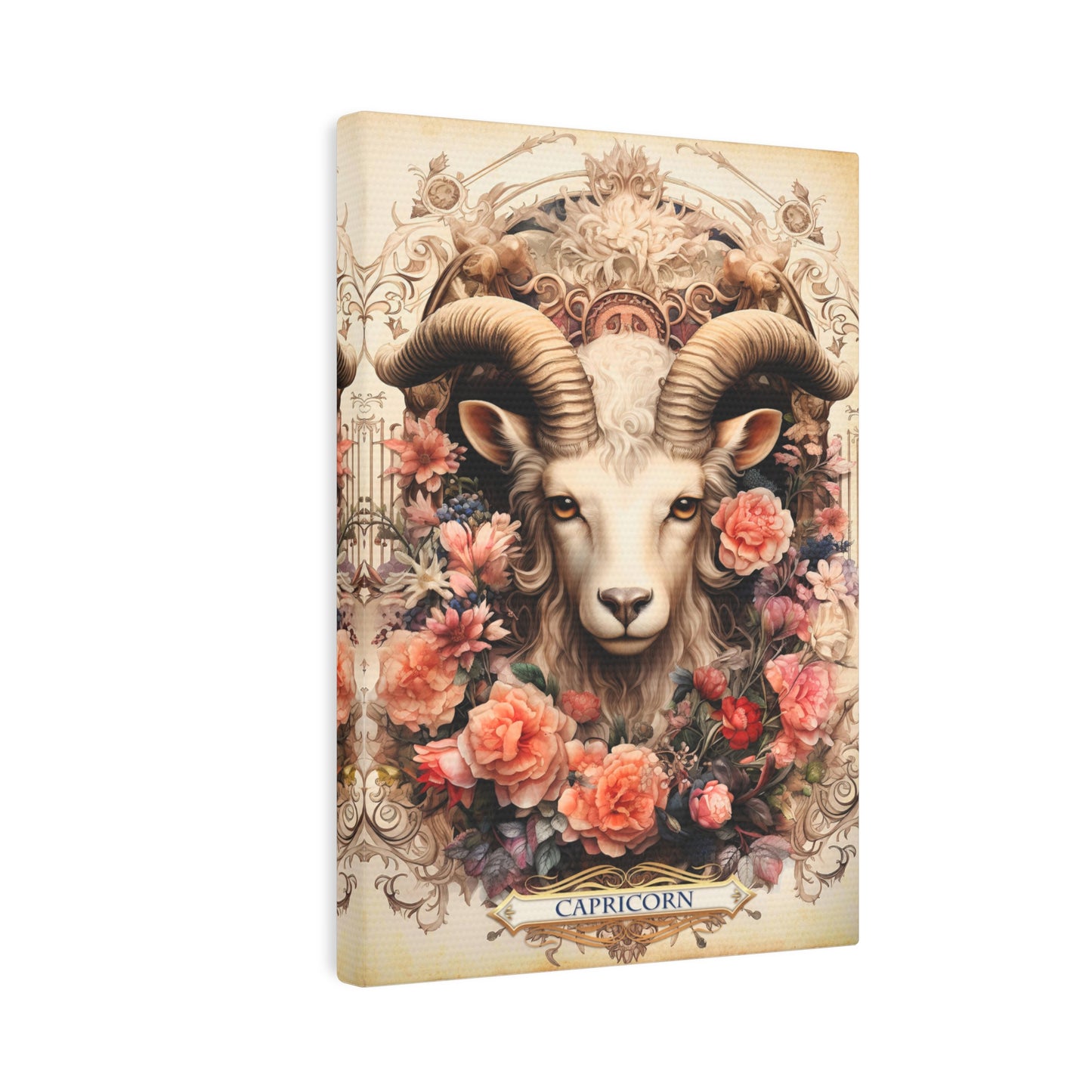 Floral Zodiac - Capricorn (Canvas Photo Tile)