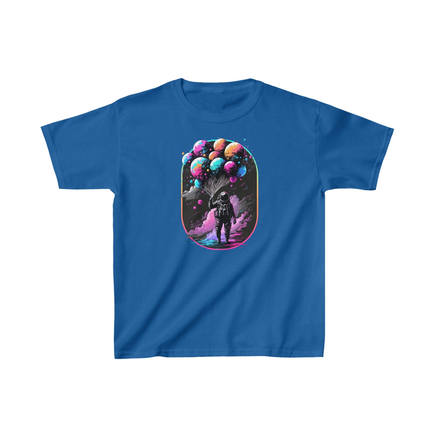 CrazyYetiClothing, CYC, Astronaut With Balloons (Kids Tee), Kids clothes