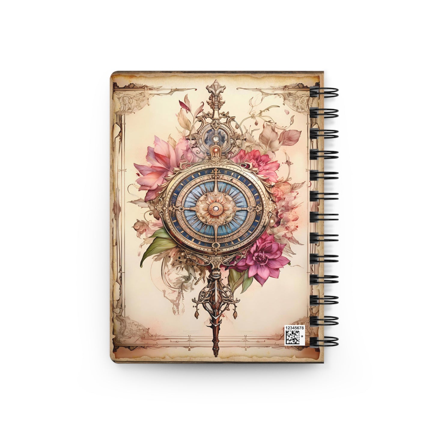 Capricorn - Floral Collection (Spiral Bound Journal)