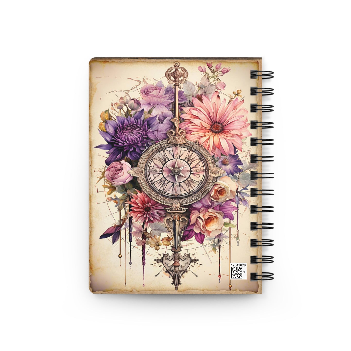 Libra - Floral Collection (Spiral Bound Journal)