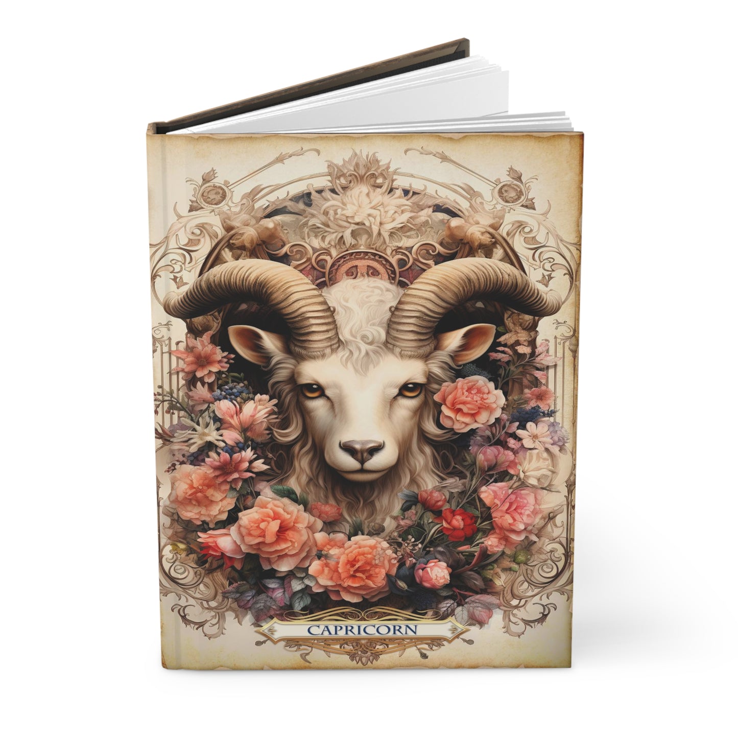 Capricorn - Floral Collection (Hardcover Journal Matte)