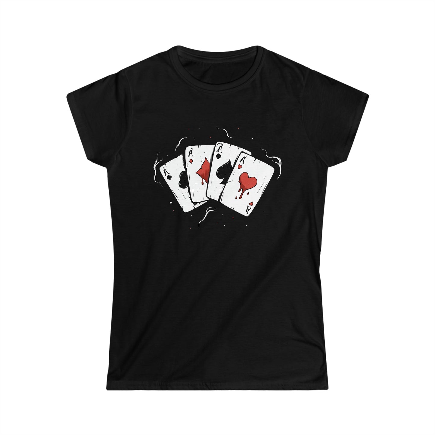 CrazyYetiClothing, CYC, Aces (Women's Softstyle Tee), T-Shirt