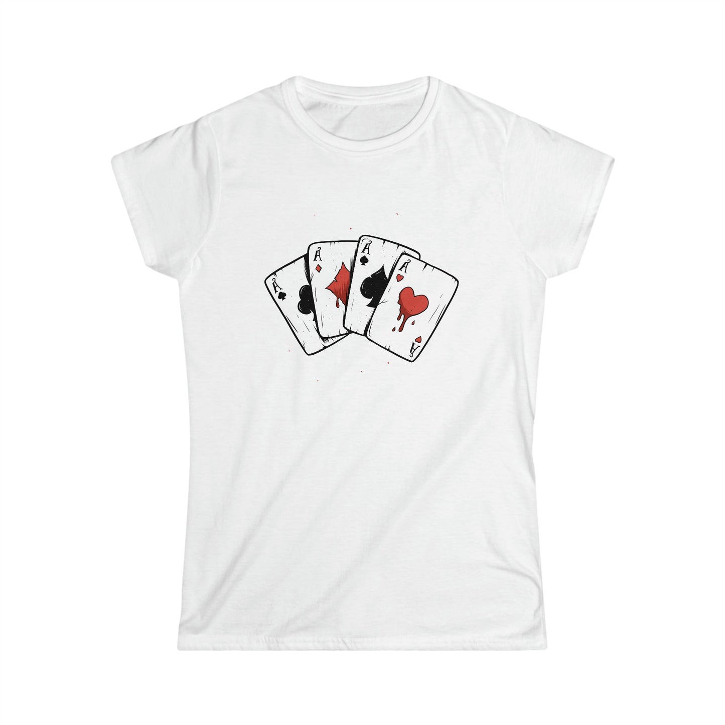 CrazyYetiClothing, CYC, Aces (Women's Softstyle Tee), T-Shirt