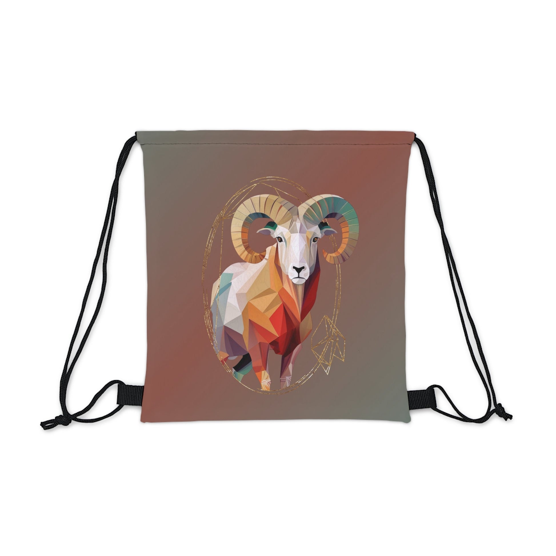 CrazyYetiClothing, CYC, Aries (Drawstring Bag, 14"x13"), Bags