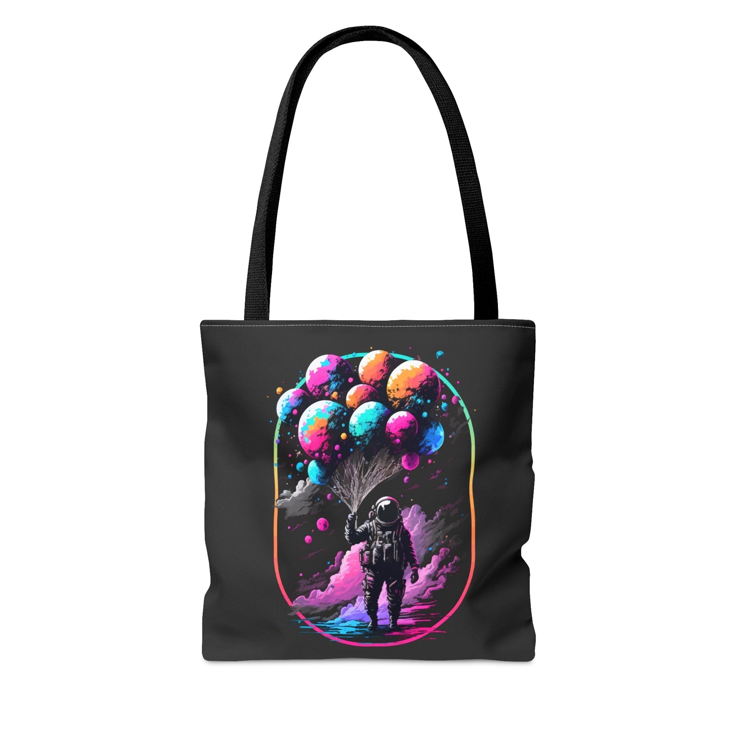 CrazyYetiClothing, CYC, Astronaut with Balloons (Tote Bag), Bags