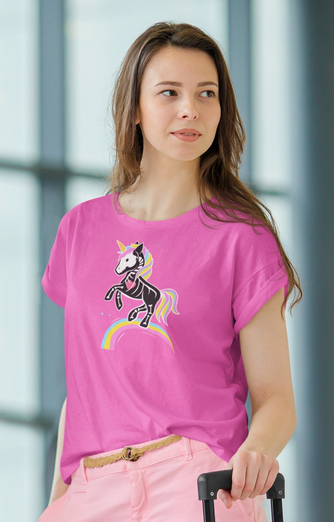 CrazyYetiClothing, CYC, Bones the Unicorn (Unisex Tee), T-Shirt