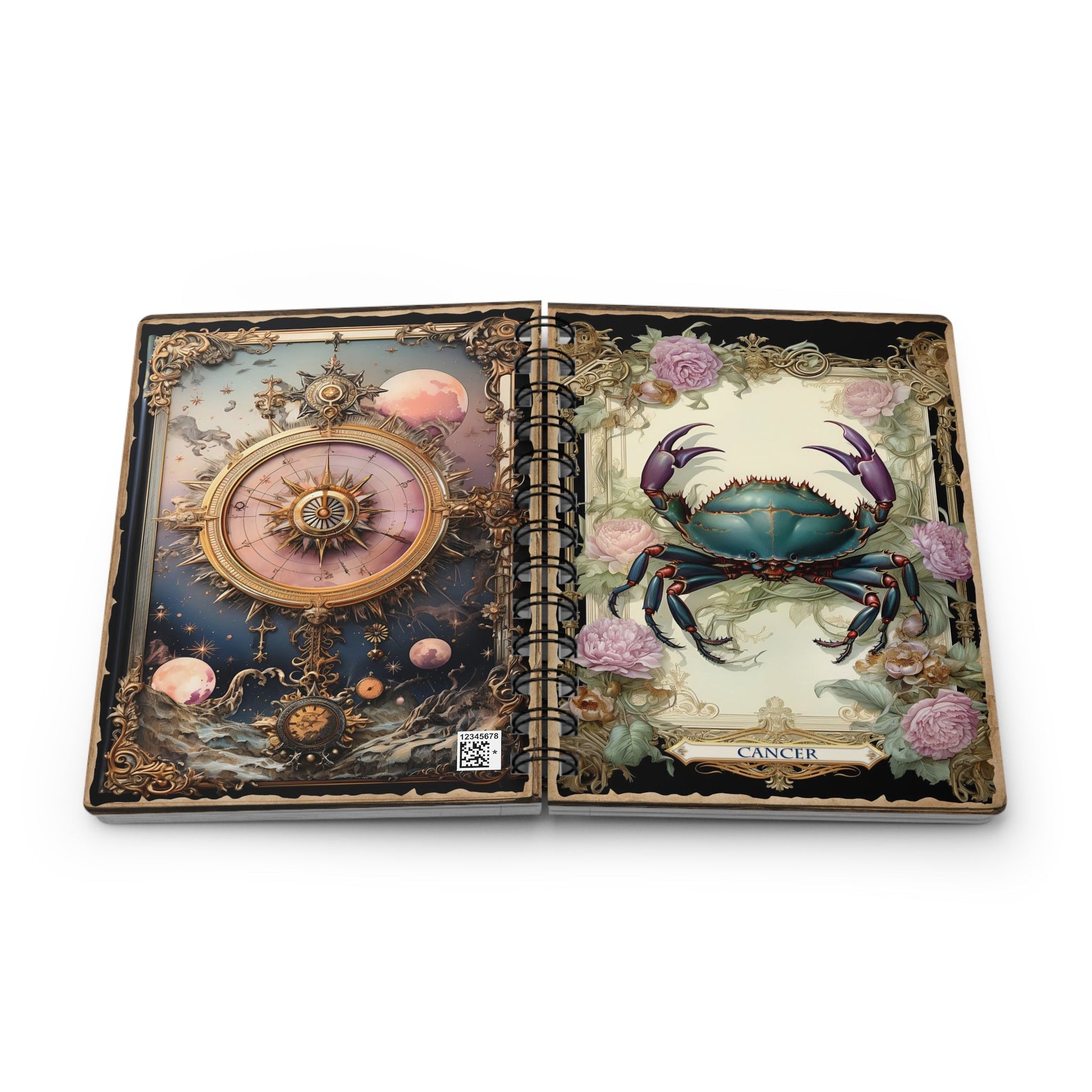 CrazyYetiClothing, CYC, Cancer - Floral Collection (Spiral Bound Journal), Paper products
