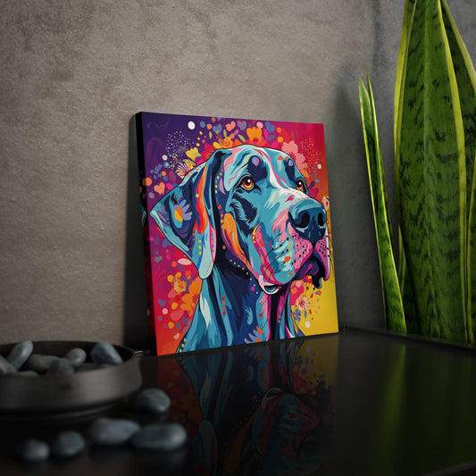 CrazyYetiClothing, CYC, Colorful Dane (Canvas Photo Tile), Canvas