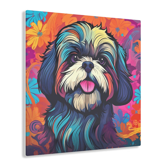 CrazyYetiClothing, CYC, Colorful Shih Tzu (Acrylic Print), Home Decor