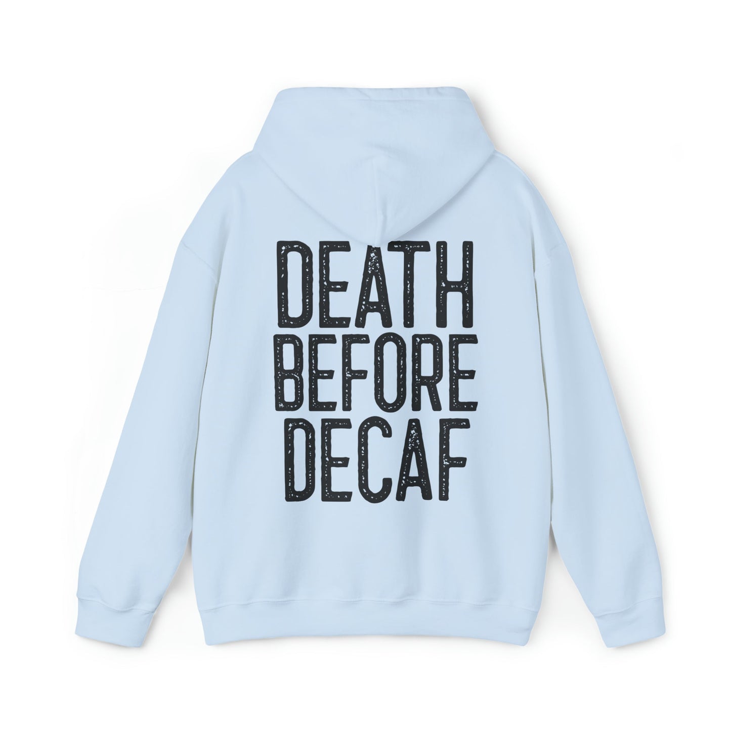 CrazyYetiClothing, CYC, Death Before Decaf - Reaper (Unisex Hooded Sweatshirt), Hoodie