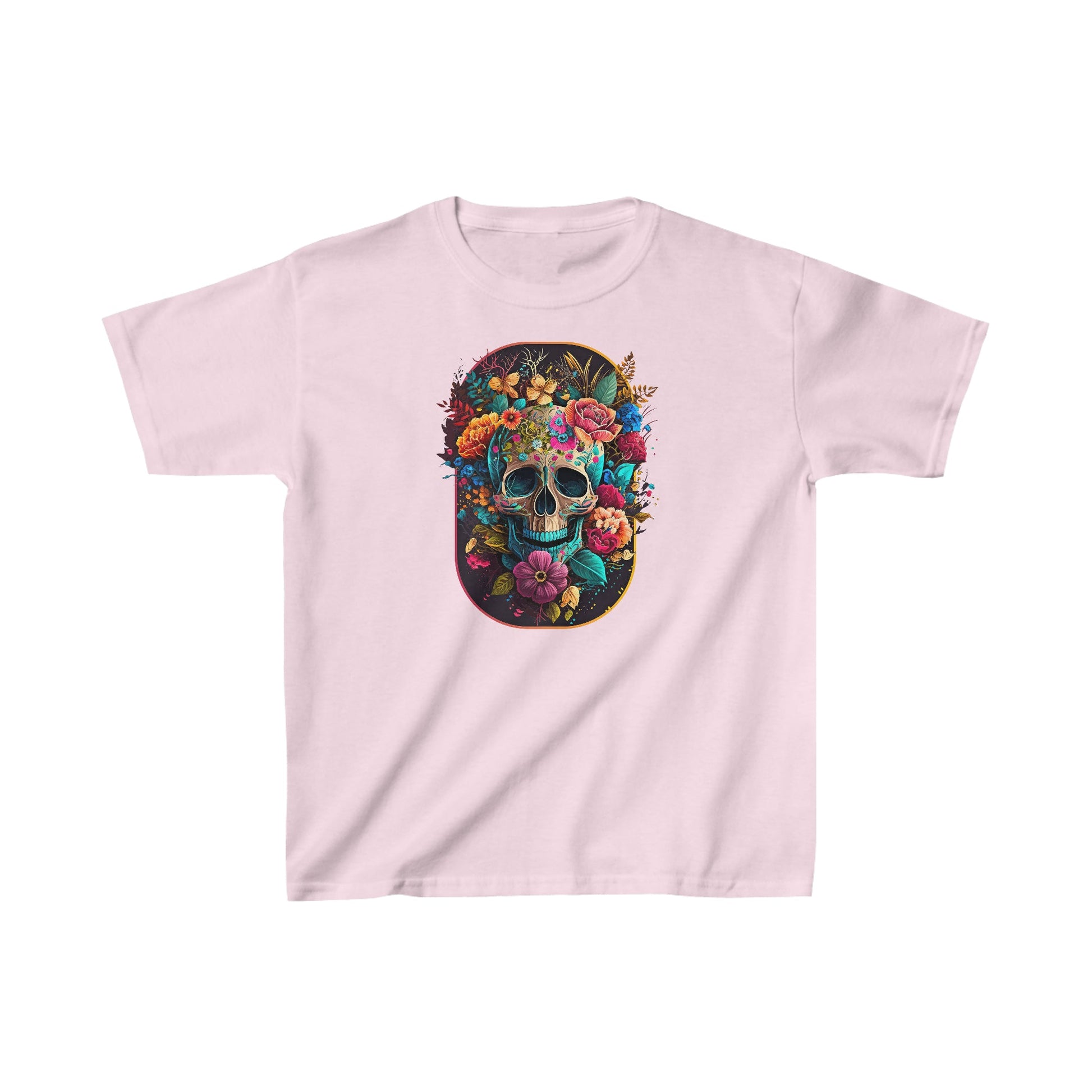 CrazyYetiClothing, CYC, Floral Skull (Kids Tee), Kids clothes