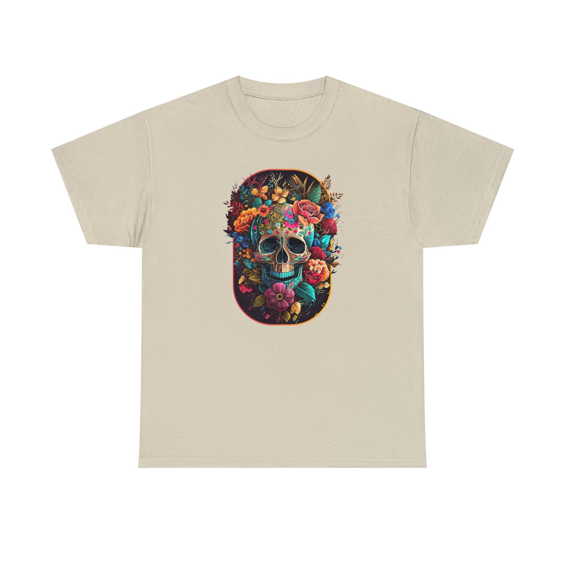 CrazyYetiClothing, CYC, Floral Skull (Unisex Tee), T-Shirt