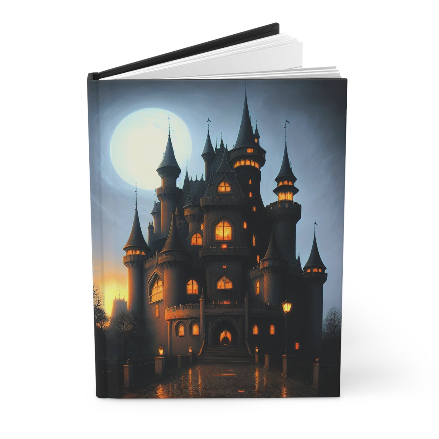 CrazyYetiClothing, CYC, Full Moon Castle (Hardcover Journal), Paper products