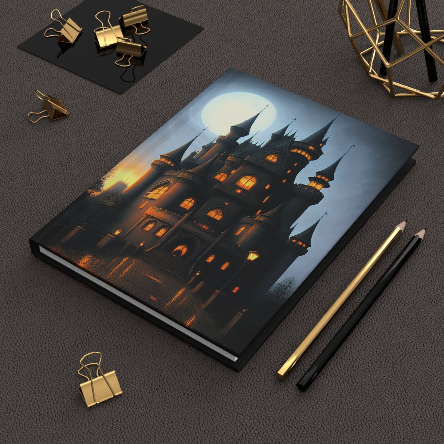 CrazyYetiClothing, CYC, Full Moon Castle (Hardcover Journal), Paper products