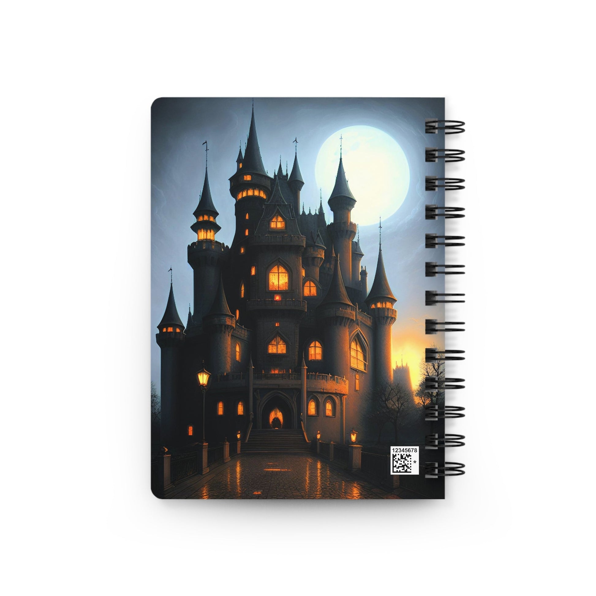 CrazyYetiClothing, CYC, Full Moon Castle (Spiral Bound Journal), Paper products