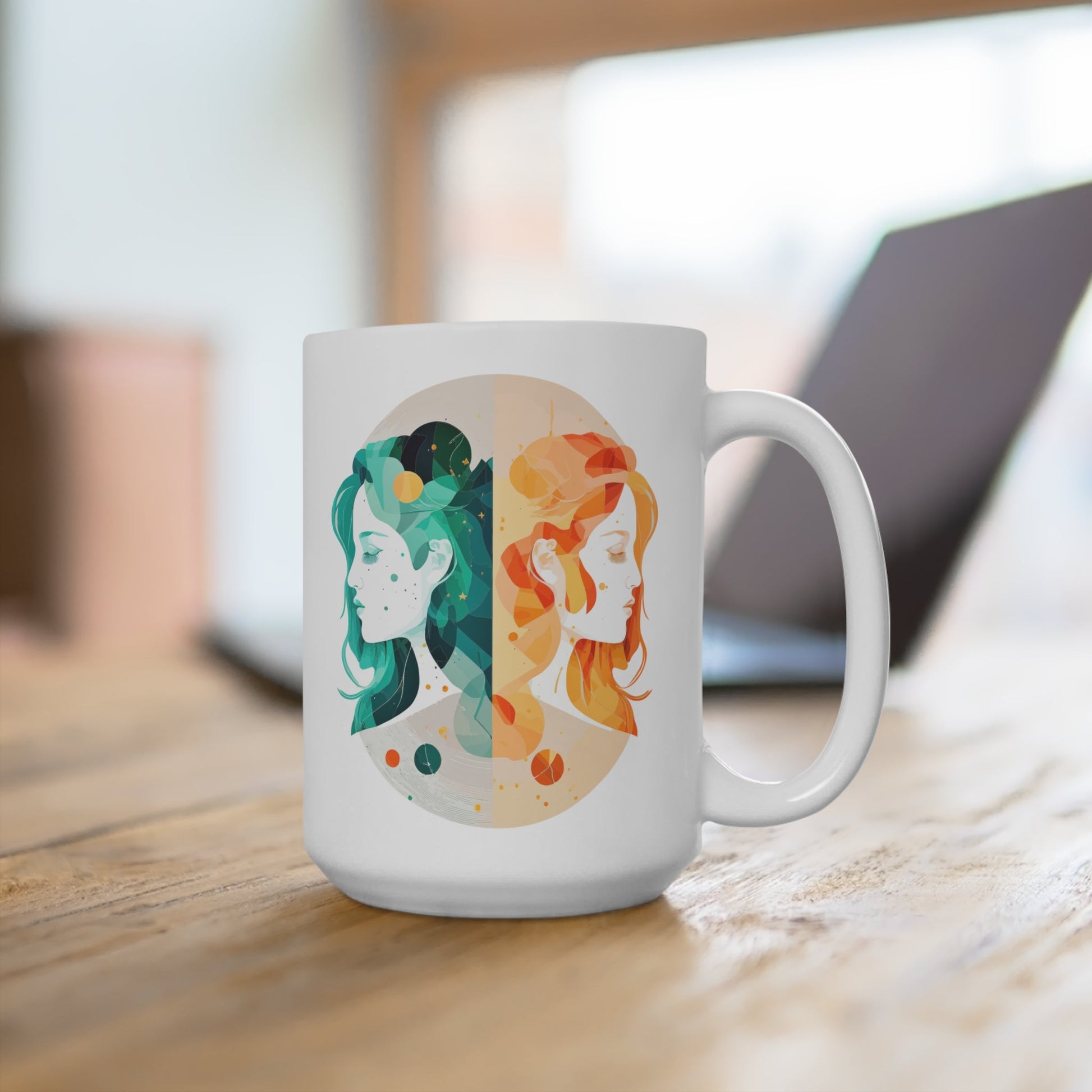 CrazyYetiClothing, CYC, Gemini (Ceramic Mug 15oz), Mug