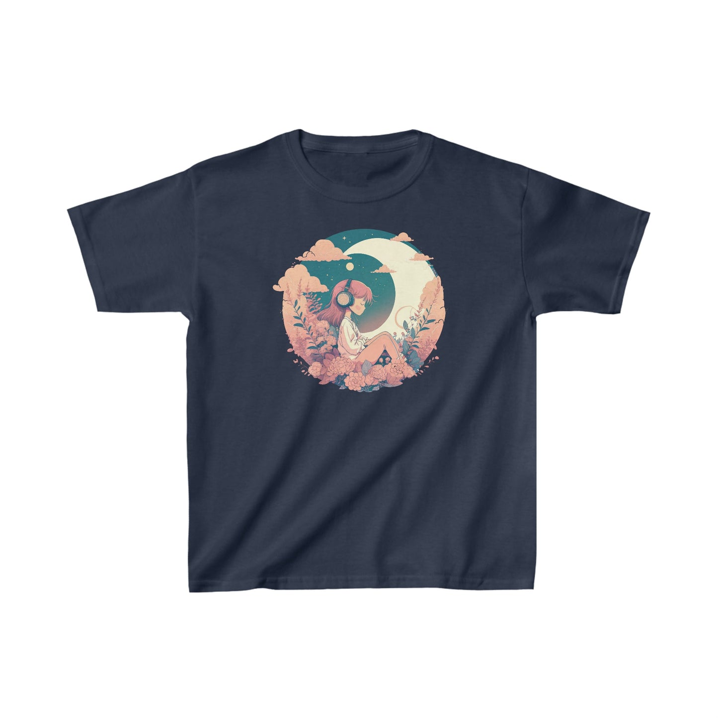CrazyYetiClothing, CYC, Girl With The Moon (Kids Tee), Kids clothes